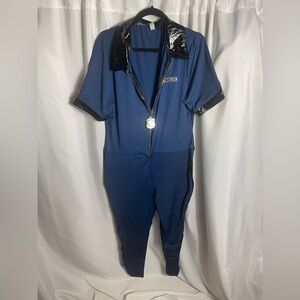 Halloween Costume Police Officer Women’s Plus Size XXL 18-20 Jumpsuit NWT